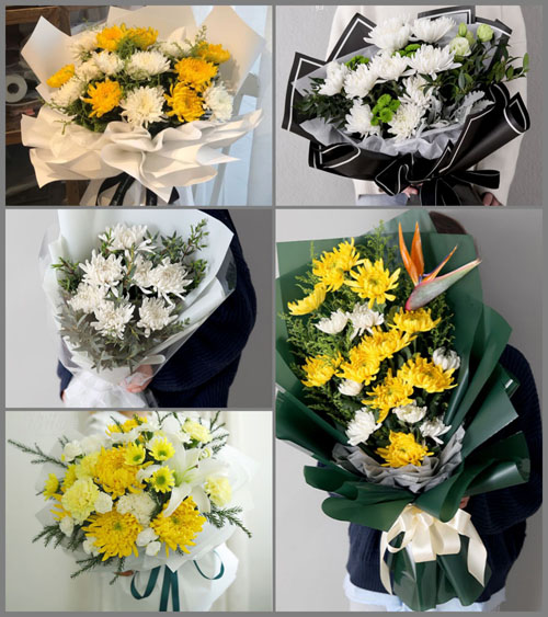 黑龙江鹤岗萝北县团结镇白事花束代送